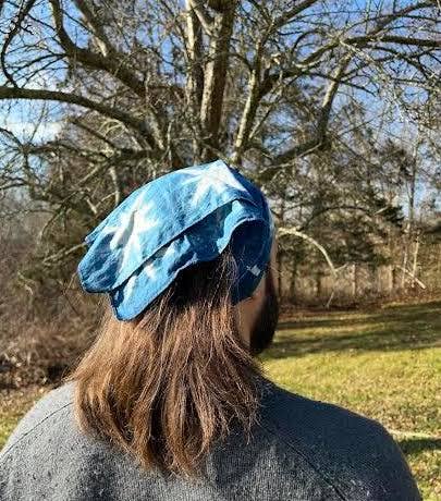 North Star Indigo Dyed Bandana