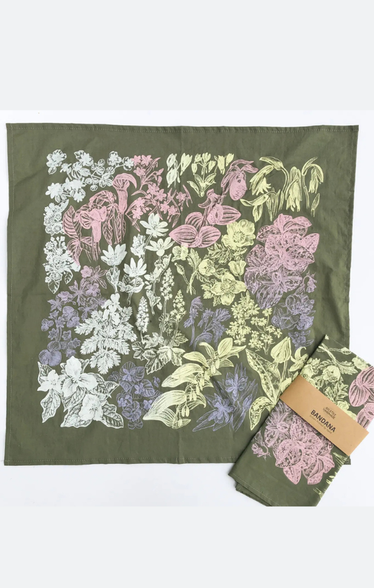 Spring Wildflower Bandana