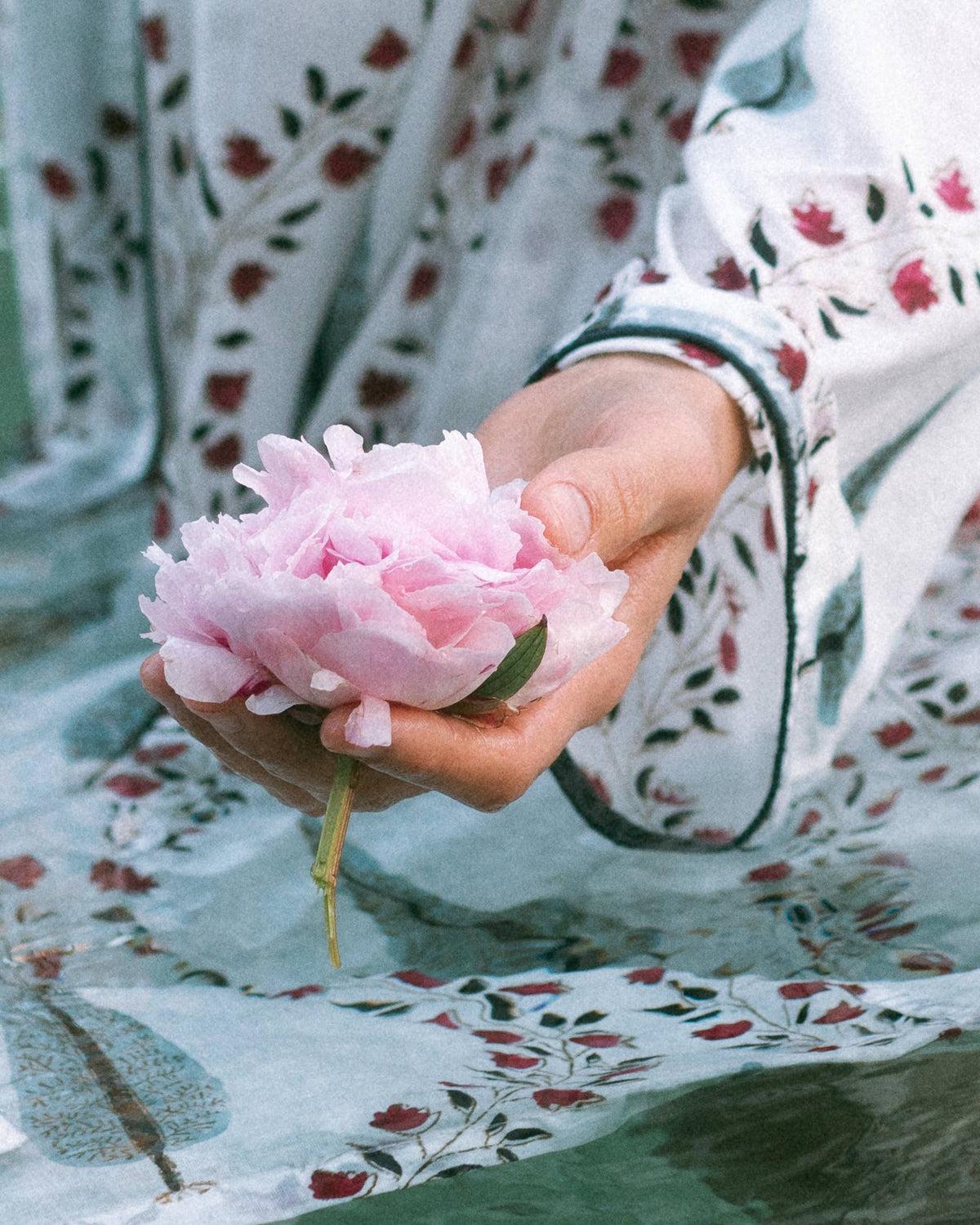 Goddess Block Print Robe