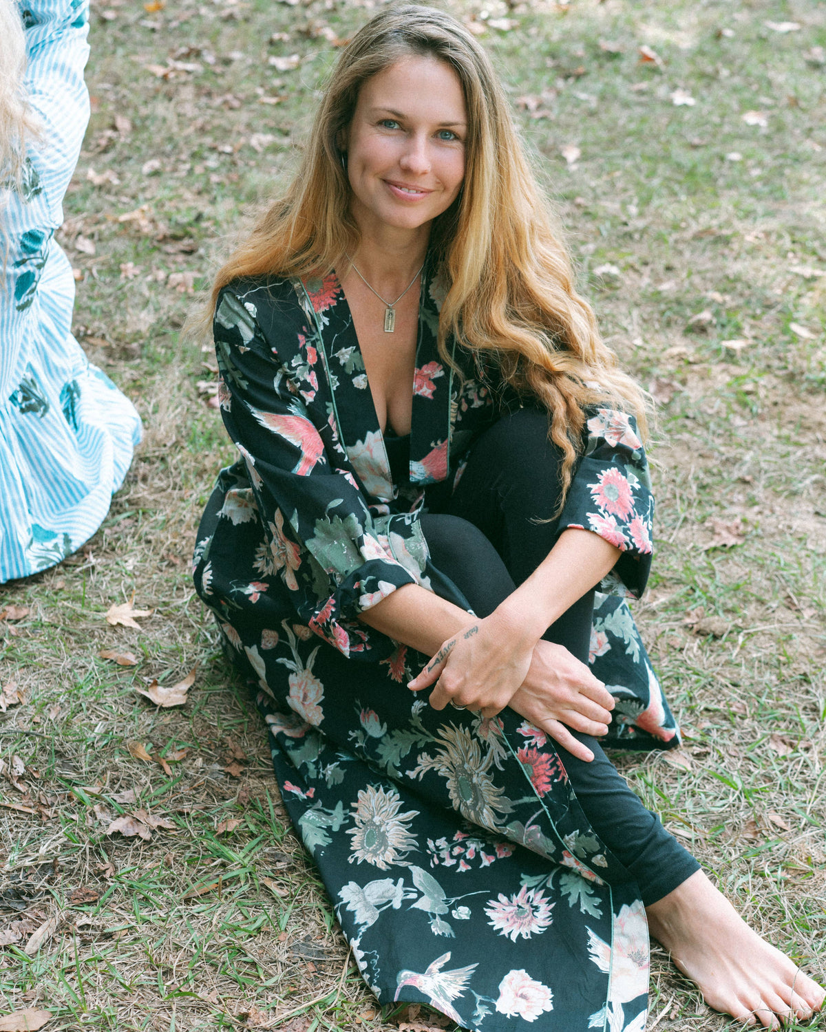Goddess Block Print Robe