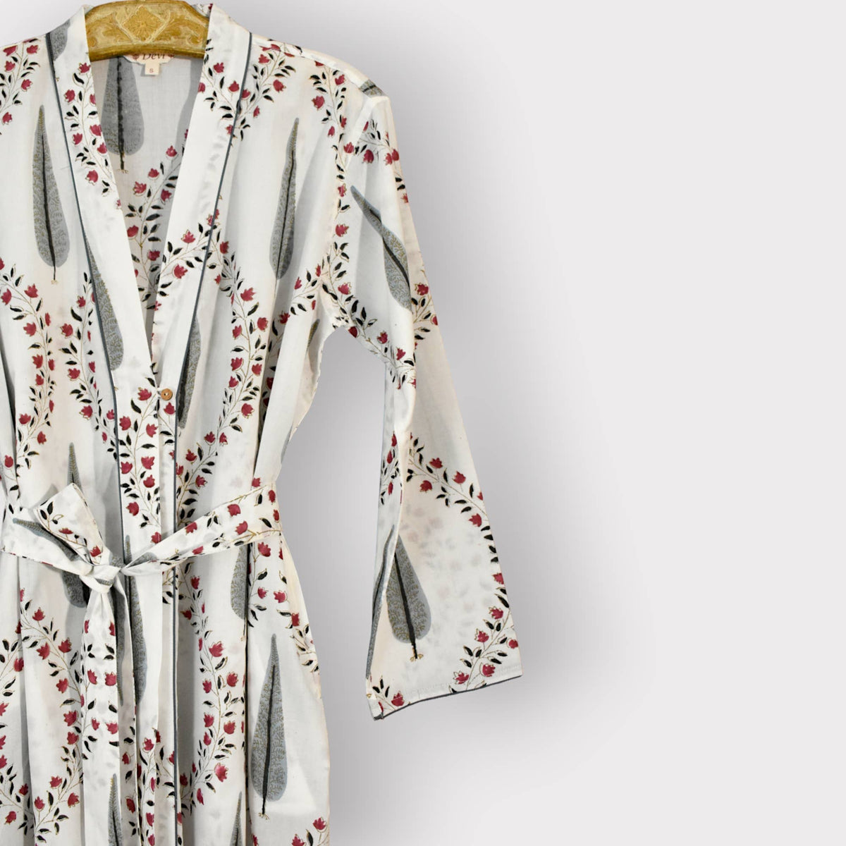 Goddess Block Print Robe