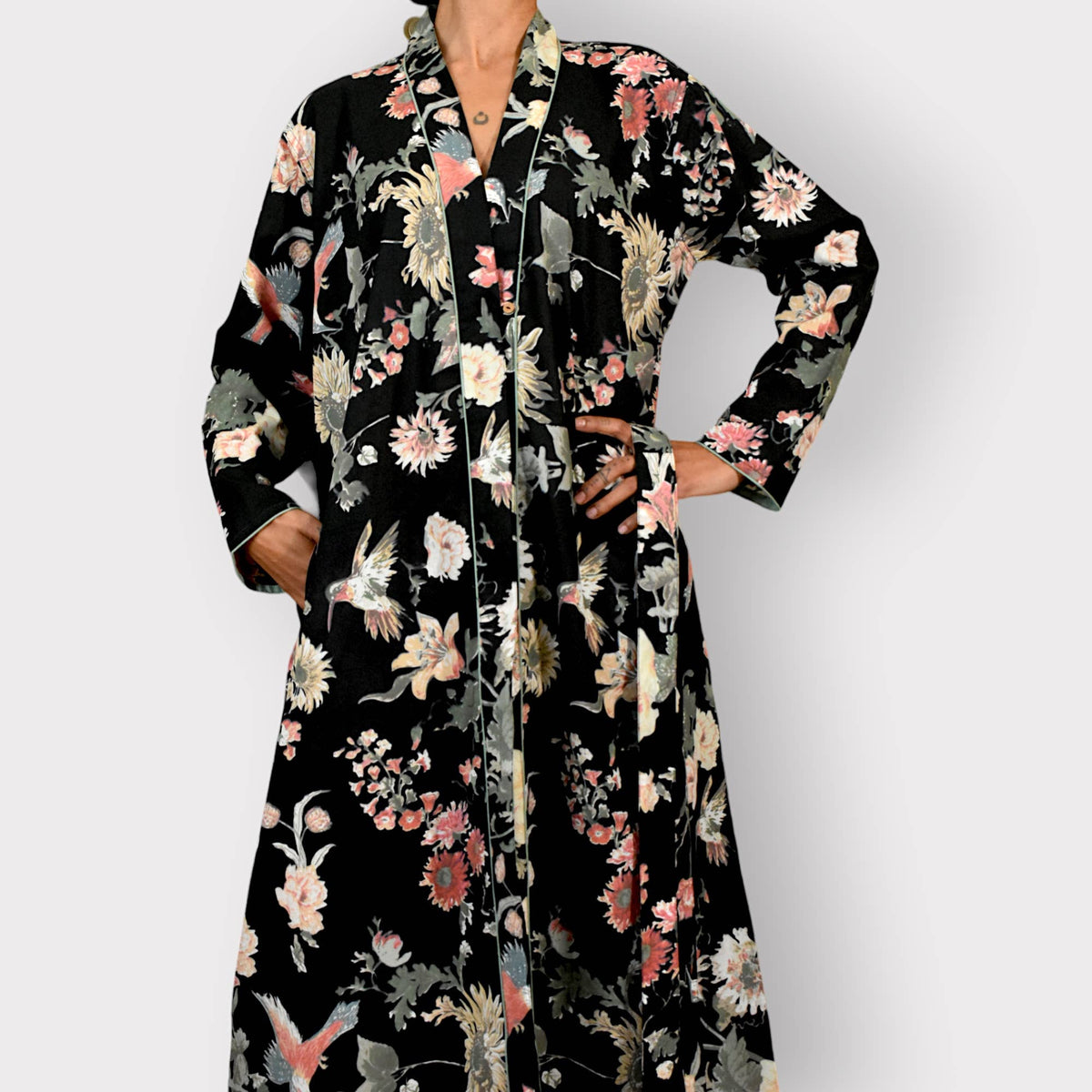 Goddess Block Print Robe