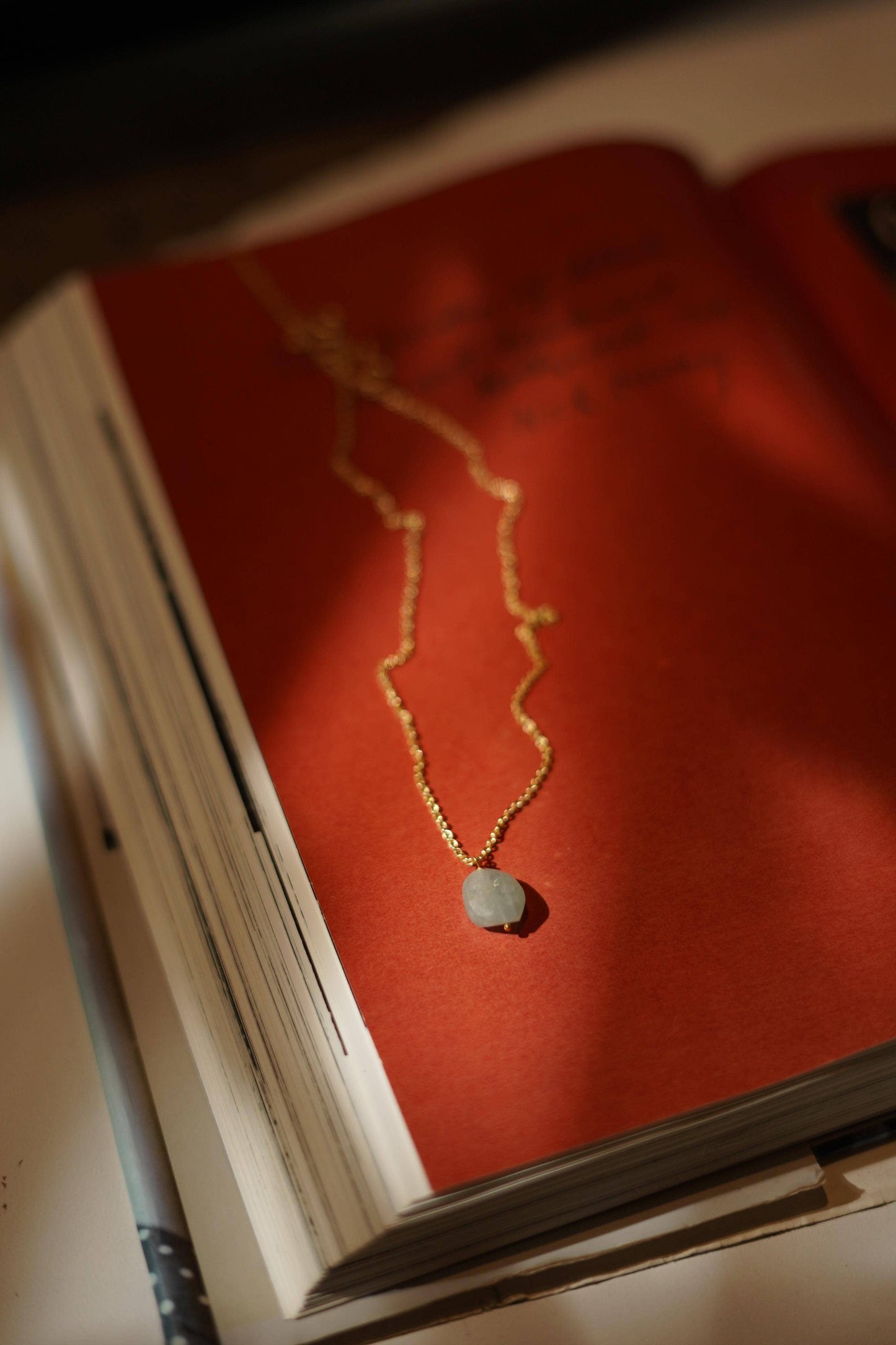 Matte Raw stone pendant