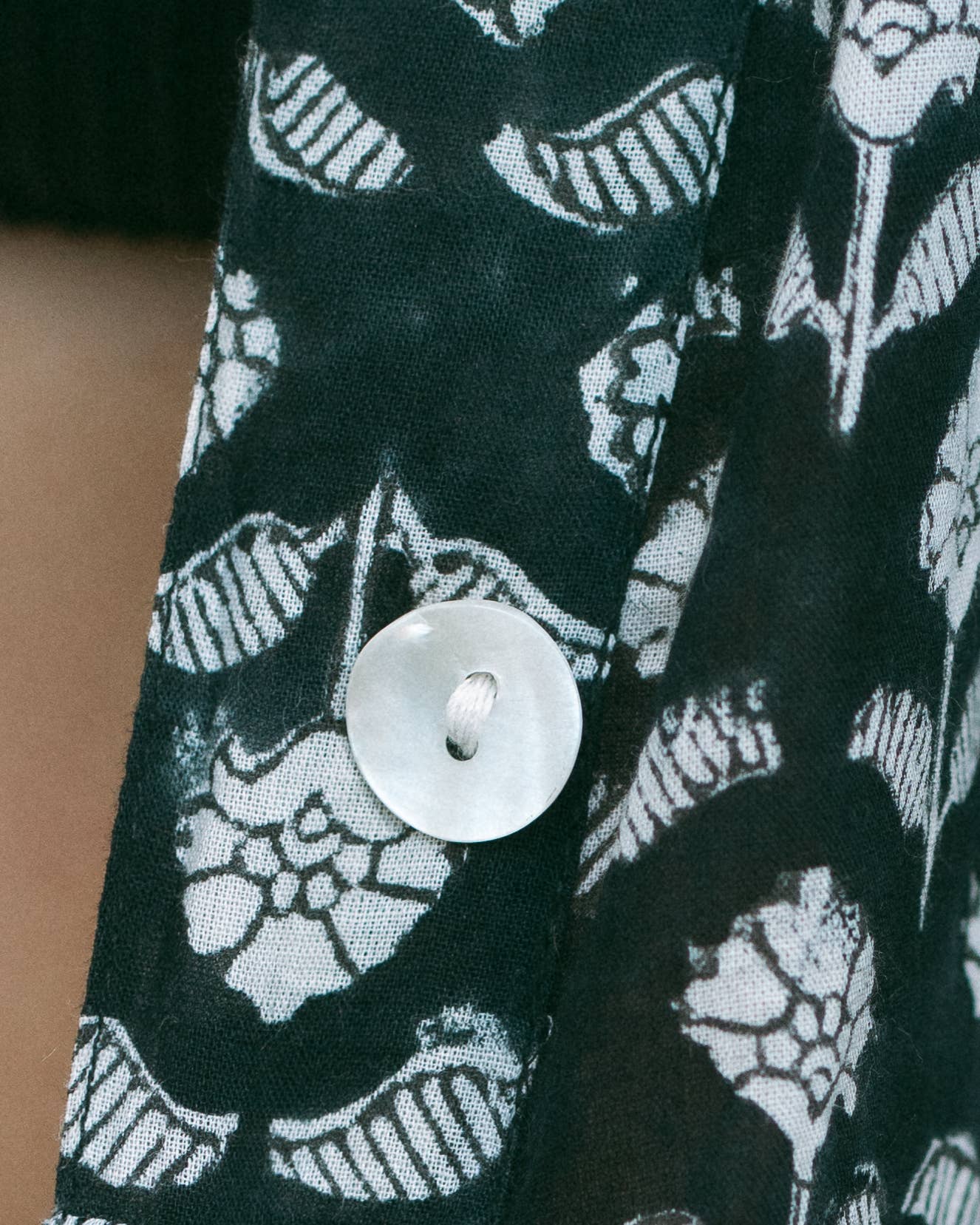 Cotton Block Print Robe