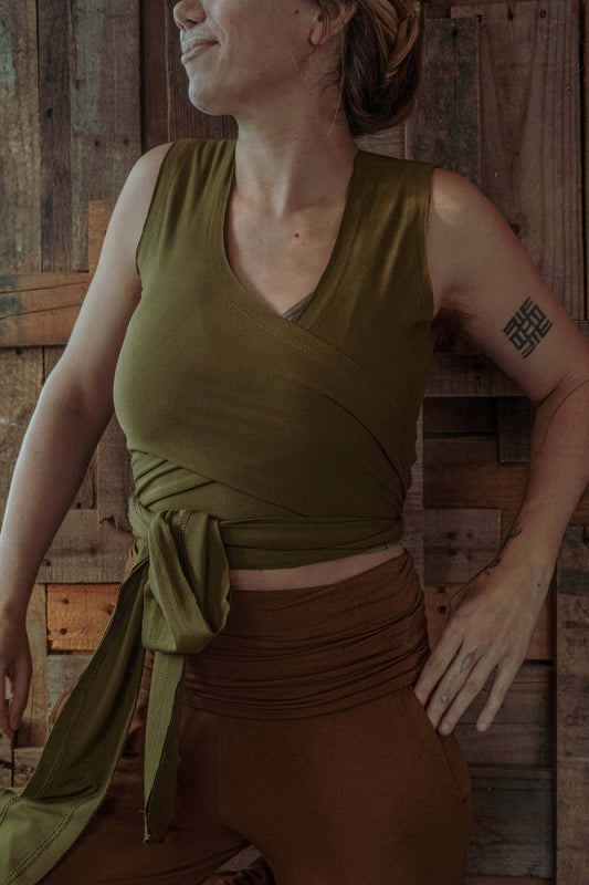 Goddess Wrap Top